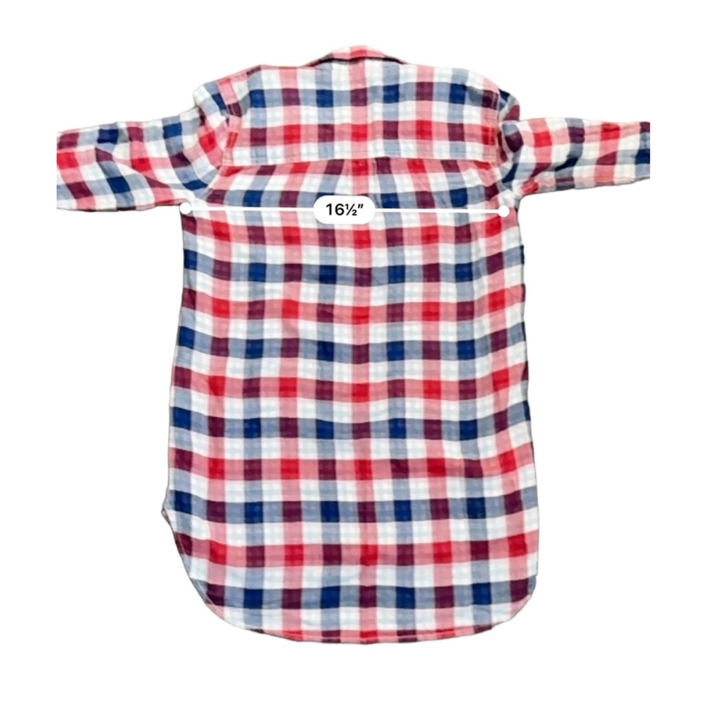 Madewell Emmett Plaid Small Ex-boyfriend Long Sleeve Gingham Button Shir… - Picture 6 of 8